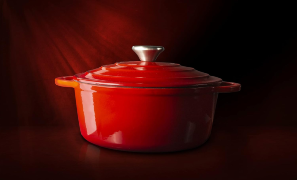 Enameled Cast Iron Dutch Oven with Handles and Lid - Image 6