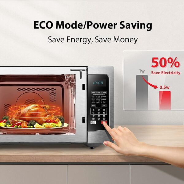 Countertop Microwave Oven - Smart Sensor, Convection, Combi - Mute & ECO - 1.5 - Image 7