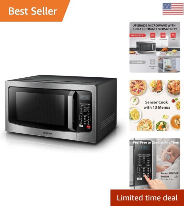 Countertop Microwave Oven - Smart Sensor, Convection, Combi - Mute & ECO - 1.5