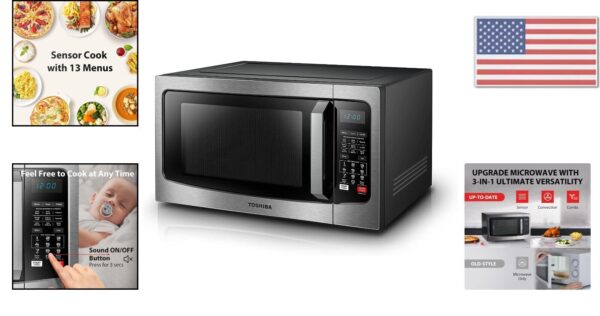 Countertop Microwave Oven - Smart Sensor, Convection, Combi - Mute & ECO - 1.5 - Image 2